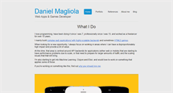 Desktop Screenshot of danielmagliola.com