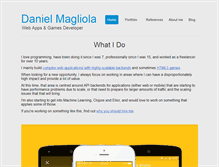 Tablet Screenshot of danielmagliola.com